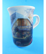 Thomas Kinkade Lilac Cottage Coffee Mug tea cup Light up windows when warm  - £6.19 GBP