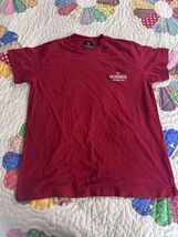 Guiness Hopstore Dublin Ireland V neck T shirt red 100% cotton - $19.00