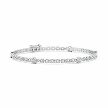 ANGARA Five Diamond Station Stackable Bracelet in 14K Gold (HSI2, 0.05 Ctw) - £744.79 GBP
