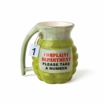 Grenade Shaped Coffee Mug By Big Mouth Funny Cup Complaint Department NEW - £9.46 GBP