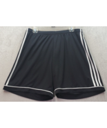 adidas Shorts Mens Large Black Basketball Dark Wash Aeroready Elastic Wa... - £16.66 GBP