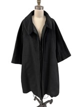 Rare Vintage La Boutique Nina Ricci Swing Coat 1950s O/S Wool/Raw Silk B... - $266.41