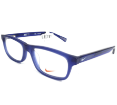 Nike Kids Eyeglasses Frames 5014 430 Matte Blue Rectangular Full Rim 49-15-135 - $32.51