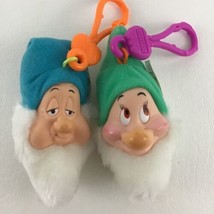 Disney Snow White Seven Dwarfs McDonald&#39;s Plush Stuffed Sleepy Bashful Vintage - $12.82