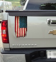 7x12 Distressed American Flag Truck Tailgate Vinyl Decal Fits most Trucks - $12.82