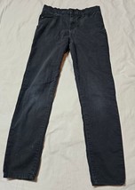 Jordache Skinny Bkack Jeans Stretch Girls Black Jeans Size 18 - $12.37