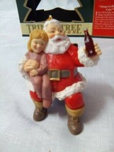 Vintage 1995 Coke Trim-a-Tree Christmas Ornament Throw Back Santa Series 1962 - $11.66