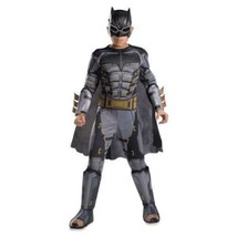 Boys Batman DC Comics Molded Muscle Jumpsuit Cape Mask Halloween Costume- 12/14 - £26.98 GBP