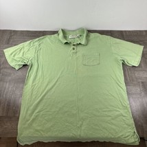 Orvis Shirt Men’s XL Green Short Sleeve Polo Pocket - £6.77 GBP