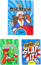 Slap It Old Maid Farm Match Combo Game Pack Fun Family Friendly Card Gam... - $14.25