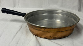 Copper Pan Insert, Wooden Handle - 9.5 in Diameter - $18.67