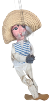 Vintage Mexican 16&quot; Marionette Puppet Hand Painted - £8.91 GBP