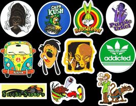 Gorilla Alien Captain Kush Cesar Lighter Trump Obam66 sticker pack 3"  X... - $36.58