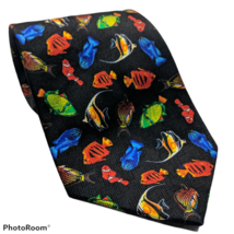 Puritan Tropical Fish Ocean Marine Clown Fish Angelfish Novelty Necktie - $20.79