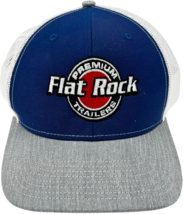 flat rock premium trailers blue grey white mesh snapback adjust trucker ... - $198.15 MXN