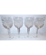 EXQUISITE VINTAGE SET OF 4 WATERFORD CRYSTAL COLLEEN 7 3/8&quot; WINE HOCK GL... - £154.13 GBP