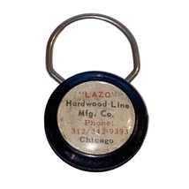 Lazo Hardwood Line Mfg Keychain Chicago IL Plastic Charm Souvenir Collector - $5.87