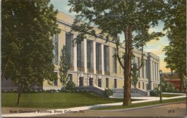 State College Pennsylvania New Chemistry Building 1948 Linen Postcard Y19 - $6.95