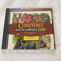 Compton&#39;s Encyclopedia 2000 Deluxe (PC, Program) Windows 2 Disc Set Broderbund - £6.67 GBP