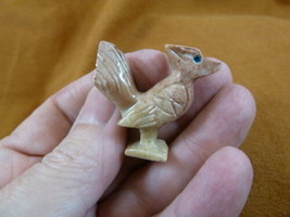 Y-BIR-RO-27) tan red ROADRUNNER bird gemstone SOAPSTONE carving Peru bee... - £6.73 GBP
