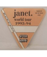 JANET JACKSON - VINTAGE ORIGINAL TOUR CONCERT CLOTH BACKSTAGE PASS - $10.00