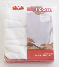 IZOD White Cotton Crew Neck Tee Shirt 3 in Package New in Package Men&#39;s  - £20.08 GBP