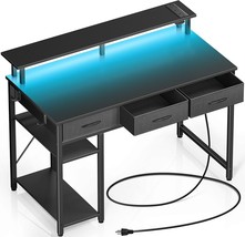 A Modern Work Desk For Home Offices, The Rolanstar Computer Desk With Power - £103.80 GBP