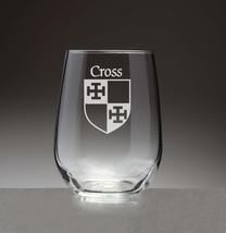 Cross Irish Coat of Arms Stemless Wine Glasses (Sand Etched) - £53.18 GBP