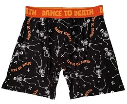 CoCo Brand Halloween Dance to Death Skeletons Allover Print Boxers Men&#39;s Medium - £12.35 GBP