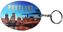 Portland Oregon 3D Oval Double Sided Key Chain - $7.99