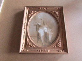 Pre WW1 US Soldier Photo In Frame - $29.03