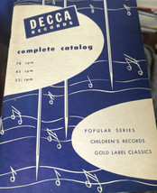 Vintage Decca Records up to July 1st 1953 Complete Catalog  33  1/3 45 78 - £13.55 GBP