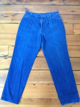 Vtg Wrangler USA Dark Wash Straight Leg Pleated Front High Waist Jeans 3... - $29.69