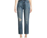 No Boundaries Juniors&#39; High Rise Slim Straight Cropped Jeans DkWash, Size 9 - £17.95 GBP