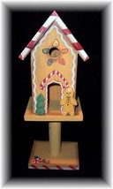 Decorative Wooden Christmas Gingerbread Birdhouse~Bnib - £6.39 GBP