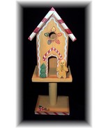 DECORATIVE WOODEN CHRISTMAS GINGERBREAD BIRDHOUSE~BNIB - $7.95