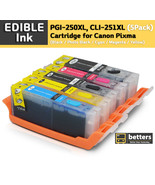 Edible Ink PGI-250XL / CLI-251XL, CAKE ink cartridges for Canon Pixma - ... - £18.27 GBP