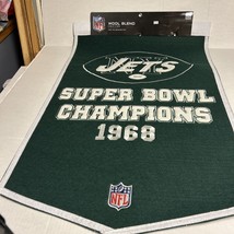 New York Jets Wool Blend NFL Champions Banner, 24&quot; x 36&quot; - $74.99