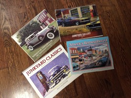 4 Calendars Wheels of Yesteryear,Junkyard Classics, Junkyard Gallery, Am... - $16.52