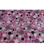 BonEful Fabric Minnie Mouse Dot Disney Pink &amp;Multicolor 1 1/6 yards X 44... - £27.37 GBP