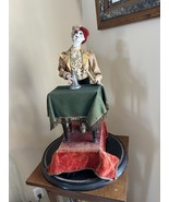 ANTIQUE FRENCH AUTOMATON DOLL PLAYER JESTER?WITH WAND AUTOMATE  - $125,191.76 MXN