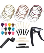 Anvin Acoustic Guitar Accessories Kit Guitar Strings Replacement, 48 Pcs - $44.92