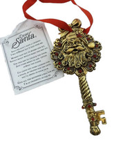 Santa’s Magic Key W Note Heavy Gold Tone Christmas Ornament Gift For A C... - £9.47 GBP