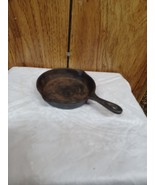 Miniature Cast Iron 4&quot;  Fry Pan Skillet Toy Vintage Double Spout - $40.70 CAD