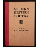 Modern British Poetry by Louis Untermeyer 1920, Hardcover Harcourt Brace... - $28.49