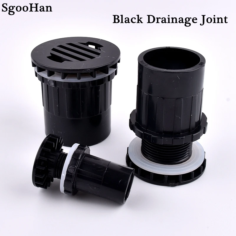 House Home Black I.D 20~50mm PVC A Straight Aquarium Fish Tank Joint House Home  - $19.00