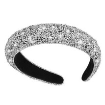 Rhinestone Headband Padded Hairbands Hair Hoops Accessories Crystal Bead... - £13.44 GBP