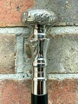 Brass Walking Stick Knob Head Wooden Cane Antique Style Vintage Cane Sti... - £20.71 GBP