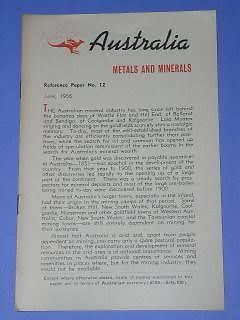 Primary image for Australia Vintage Pamphlet Booklet Brochure June 1956
