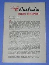 Australia Vintage Pamphlet Booklet Brochure July 1956 - £14.85 GBP